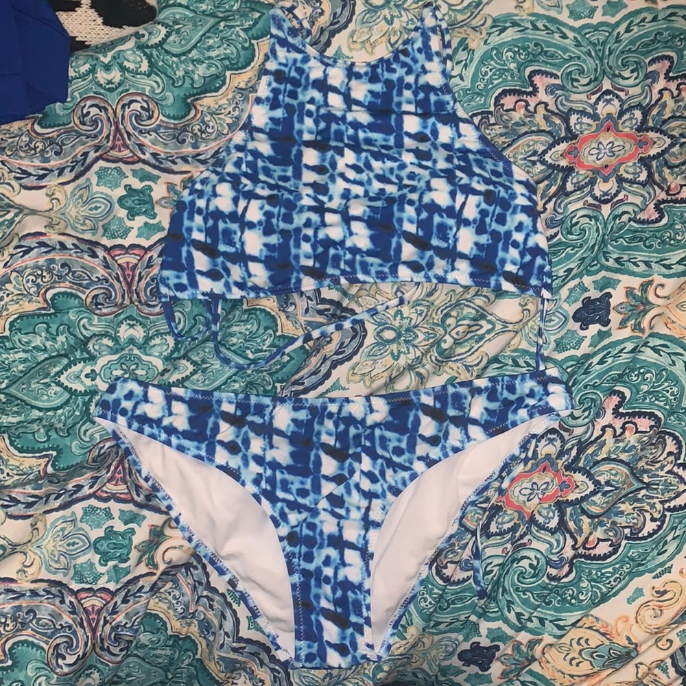 Blue swimsuit